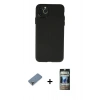 MARSİLYAN™- iPhone 11 Pro Max Kılıf Atlas Minimal Prime - Siyah 34D Hayalet Izgaralı Cam + Metal Kamera Lens Koruma Cam - AKYL