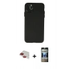 MARSİLYAN™- iPhone 11 Pro Max Kılıf Atlas Minimal Prime - Siyah 34D Hayalet Izgaralı Cam + Pers Alüminyum Kamera Lens - KI