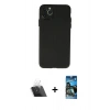 MARSİLYAN™- iPhone 11 Pro Max Kılıf Atlas Minimal Prime - Siyah 34D Izgaralı Cam + Kamera Lens Koruma Cam - SF