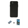 MARSİLYAN™- iPhone 11 Pro Max Kılıf Atlas Minimal Prime - Siyah 34D Izgaralı Cam + Metal Kamera Lens Koruma Cam - MR