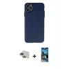 MARSİLYAN™- iPhone 11 Pro Max Kılıf Atlas Minimal Prime - Siyah 34D Izgaralı Cam + Pers Alüminyum Kamera Lens - YL