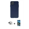 MARSİLYAN™- iPhone 11 Pro Max Kılıf Atlas Minimal Prime - Siyah 34D Izgaralı Cam + Pers Alüminyum Kamera Lens - SH