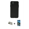 MARSİLYAN™- iPhone 11 Pro Max Kılıf Atlas Minimal Prime - Siyah 34D Izgaralı Cam + Yeşil Rainbow Kamera Lens Koruma Cam