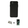 MARSİLYAN™- iPhone 11 Pro Max Kılıf Atlas Minimal Prime - Siyah 360 Mat Full Body Arka Koruyucu + Rainbow Kamera Lens Koruma Cam - GD