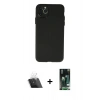 MARSİLYAN™- iPhone 11 Pro Max Kılıf Atlas Minimal Prime - Siyah 360 Mat Full Body Arka Koruyucu + Kamera Lens Koruma Cam - SF