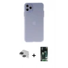 MARSİLYAN™- iPhone 11 Pro Max Kılıf Atlas Minimal Prime - Siyah 360 Mat Full Body Arka Koruyucu + Pers Alüminyum Kamera Lens - SH