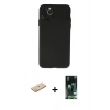 MARSİLYAN™- iPhone 11 Pro Max Kılıf Atlas Minimal Prime - Siyah 360 Mat Full Body Arka Koruyucu + Renkli Kamera Lens Koruma Cam - YL