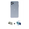 MARSİLYAN™- iPhone 11 Pro Max Kılıf Atlas Minimal Prime - Siyah 3D Antistatik Seramik Nano Ekran Koruyucu + Rainbow Kamera Lens Koruma Cam - YL