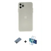 MARSİLYAN™- iPhone 11 Pro Max Kılıf Atlas Minimal Prime - Siyah 3D Antistatik Seramik Nano Ekran Koruyucu + Shine Kamera Lens Koruma Cam - GI