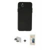 MARSİLYAN™- iPhone 11 Pro Max Kılıf Atlas Minimal Prime - Siyah 6D Mat Seramik Hayalet Nano Ekran Koruyucu + Pers Alüminyum Kamera Lens - YL