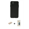 MARSİLYAN™- iPhone 11 Pro Max Kılıf Atlas Minimal Prime - Siyah 6D Mat Seramik Hayalet Nano Ekran Koruyucu + Renkli Kamera Lens Koruma Cam - MI