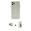 MARSİLYAN™- iPhone 11 Pro Max Kılıf Atlas Minimal Prime - Siyah 6D Mat Seramik Hayalet Nano Ekran Koruyucu + Pers Alüminyum Kamera Lens - KI