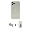 MARSİLYAN™- iPhone 11 Pro Max Kılıf Atlas Minimal Prime - Siyah 6D Mat Seramik Hayalet Nano Ekran Koruyucu + Rainbow Kamera Lens Koruma Cam - GD