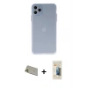 MARSİLYAN™- iPhone 11 Pro Max Kılıf Atlas Minimal Prime - Siyah 6D Mat Seramik Hayalet Nano Ekran Koruyucu + Rainbow Kamera Lens Koruma Cam - GD