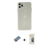 MARSİLYAN™- iPhone 11 Pro Max Kılıf Atlas Minimal Prime - Siyah 6D Mat Seramik Hayalet Nano Ekran Koruyucu + Metal Kamera Lens Koruma Cam - MR
