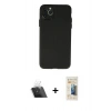 MARSİLYAN™- iPhone 11 Pro Max Kılıf Atlas Minimal Prime - Siyah 6D Mat Seramik Hayalet Nano Ekran Koruyucu + Kamera Lens Koruma Cam - SF