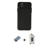 MARSİLYAN™- iPhone 11 Pro Max Kılıf Atlas Minimal Prime - Siyah Bilvis Hayalet Cam Ekran Koruyucu + Metal Kamera Lens Koruma Cam - MI