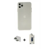 MARSİLYAN™- iPhone 11 Pro Max Kılıf Atlas Minimal Prime - Siyah Bilvis Hayalet Cam Ekran Koruyucu + Pers Alüminyum Kamera Lens - YL