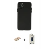 MARSİLYAN™- iPhone 11 Pro Max Kılıf Atlas Minimal Prime - Siyah Bilvis Hayalet Cam Ekran Koruyucu + Renkli Kamera Lens Koruma Cam - SI