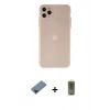 MARSİLYAN™- iPhone 11 Pro Max Kılıf Atlas Minimal Prime - Siyah Joko Magic 5D Hayalet Cam + Metal Kamera Lens Koruma Cam - MI