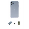 MARSİLYAN™- iPhone 11 Pro Max Kılıf Atlas Minimal Prime - Siyah Joko Magic 5D Hayalet Cam + Metal Kamera Lens Koruma Cam - MI