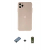 MARSİLYAN™- iPhone 11 Pro Max Kılıf Atlas Minimal Prime - Siyah Joko Magic 5D Hayalet Cam + Metal Kamera Lens Koruma Cam - AKYL