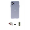 MARSİLYAN™- iPhone 11 Pro Max Kılıf Atlas Minimal Prime - Siyah Joko Magic 5D Hayalet Cam + Pers Alüminyum Kamera Lens - KI