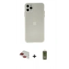 MARSİLYAN™- iPhone 11 Pro Max Kılıf Atlas Minimal Prime - Siyah Joko Magic 5D Hayalet Cam + Pers Alüminyum Kamera Lens - KI
