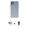 MARSİLYAN™- iPhone 11 Pro Max Kılıf Atlas Minimal Prime - Siyah Joko Magic 5D Hayalet Cam + Pers Alüminyum Kamera Lens - KI