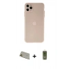 MARSİLYAN™- iPhone 11 Pro Max Kılıf Atlas Minimal Prime - Siyah Joko Magic 5D Hayalet Cam + Rainbow Kamera Lens Koruma Cam - GD