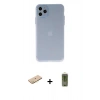 MARSİLYAN™- iPhone 11 Pro Max Kılıf Atlas Minimal Prime - Siyah Joko Magic 5D Hayalet Cam + Renkli Kamera Lens Koruma Cam - SI