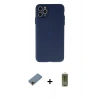 MARSİLYAN™- iPhone 11 Pro Max Kılıf Atlas Minimal Prime - Siyah Joko Magic 5D Hayalet Cam + Shine Kamera Lens Koruma Cam - GD
