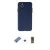 MARSİLYAN™- iPhone 11 Pro Max Kılıf Atlas Minimal Prime - Siyah Joko Magic 5D Hayalet Cam + Shine Kamera Lens Koruma Cam - SABE