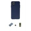 MARSİLYAN™- iPhone 11 Pro Max Kılıf Atlas Minimal Prime - Siyah Joko Magic 5D Hayalet Cam + Metal Kamera Lens Koruma Cam - SH