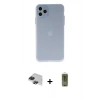 MARSİLYAN™- iPhone 11 Pro Max Kılıf Atlas Minimal Prime - Siyah Joko Magic 5D Hayalet Cam + Pers Alüminyum Kamera Lens - SH