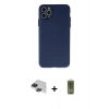 MARSİLYAN™- iPhone 11 Pro Max Kılıf Atlas Minimal Prime - Siyah Joko Magic 5D Hayalet Cam + Pers Alüminyum Kamera Lens - SH
