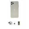 MARSİLYAN™- iPhone 11 Pro Max Kılıf Atlas Minimal Prime - Siyah Joko Magic 5D Hayalet Cam + Pers Alüminyum Kamera Lens - SH