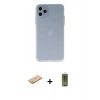 MARSİLYAN™- iPhone 11 Pro Max Kılıf Atlas Minimal Prime - Siyah Joko Magic 5D Hayalet Cam + Renkli Kamera Lens Koruma Cam - TU