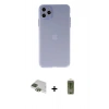 MARSİLYAN™- iPhone 11 Pro Max Kılıf Atlas Minimal Prime - Siyah Joko Magic 5D Hayalet Cam + Pers Alüminyum Kamera Lens - YL