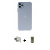 MARSİLYAN™- iPhone 11 Pro Max Kılıf Atlas Minimal Prime - Siyah Joko Magic 5D Hayalet Cam + Pers Alüminyum Kamera Lens - YL