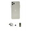 MARSİLYAN™- iPhone 11 Pro Max Kılıf Atlas Minimal Prime - Siyah Joko Magic 5D Hayalet Cam + Pers Alüminyum Kamera Lens - YL