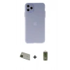 MARSİLYAN™- iPhone 11 Pro Max Kılıf Atlas Minimal Prime - Siyah Joko Magic 5D Hayalet Cam + Rainbow Kamera Lens Koruma Cam - YL
