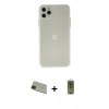 MARSİLYAN™- iPhone 11 Pro Max Kılıf Atlas Minimal Prime - Siyah Joko Magic 5D Hayalet Cam + Rainbow Kamera Lens Koruma Cam - YL