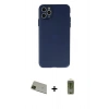 MARSİLYAN™- iPhone 11 Pro Max Kılıf Atlas Minimal Prime - Siyah Joko Magic 5D Hayalet Cam + Rainbow Kamera Lens Koruma Cam - YL