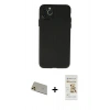 MARSİLYAN™- iPhone 11 Pro Max Kılıf Atlas Minimal Prime - Siyah Mat Seramik Nano Ekran Koruyucu + Rainbow Kamera Lens Koruma Cam - GD