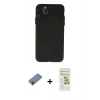 MARSİLYAN™- iPhone 11 Pro Max Kılıf Atlas Minimal Prime - Siyah Mat Seramik Nano Ekran Koruyucu + Shine Kamera Lens Koruma Cam - GD