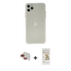 MARSİLYAN™- iPhone 11 Pro Max Kılıf Atlas Minimal Prime - Siyah Mat Seramik Nano Ekran Koruyucu + Pers Alüminyum Kamera Lens - KI