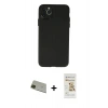 MARSİLYAN™- iPhone 11 Pro Max Kılıf Atlas Minimal Prime - Siyah Mat Seramik Nano Ekran Koruyucu + Rainbow Kamera Lens Koruma Cam - YL