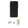 MARSİLYAN™- iPhone 11 Pro Max Kılıf Atlas Minimal Prime - Siyah Mat Seramik Nano Ekran Koruyucu + Renkli Kamera Lens Koruma Cam - PE