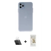 MARSİLYAN™- iPhone 11 Pro Max Kılıf Atlas Minimal Prime - Siyah Mat Seramik Nano Ekran Koruyucu + Şeffaf Kamera Lens Koruma Cam
